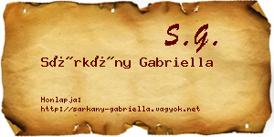 Sárkány Gabriella névjegykártya