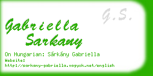 gabriella sarkany business card